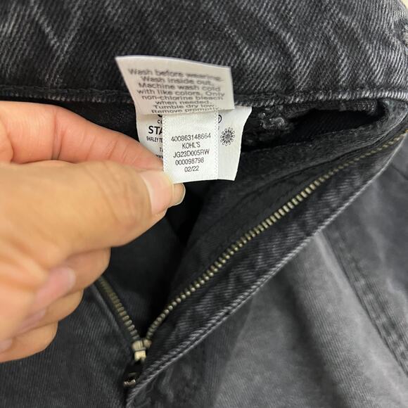 So Good for Life Highest Rise Baggy Black Tapered Leg Jeans Size 7/28 - Picture 10 of 11